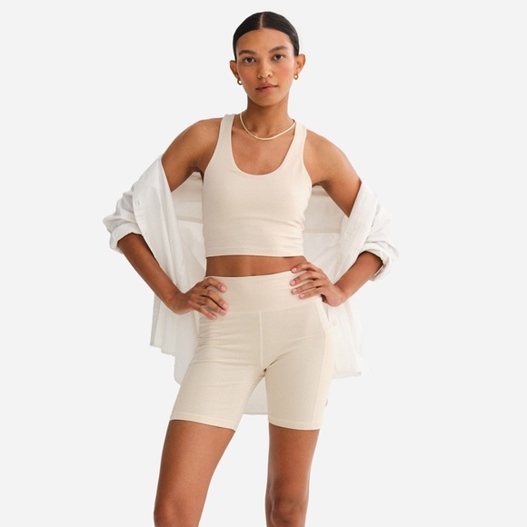 🦋MATE THE LABEL ORGANIC STRETCH RACER TANK IN MIDNIGHT S - Picture 3 of 4